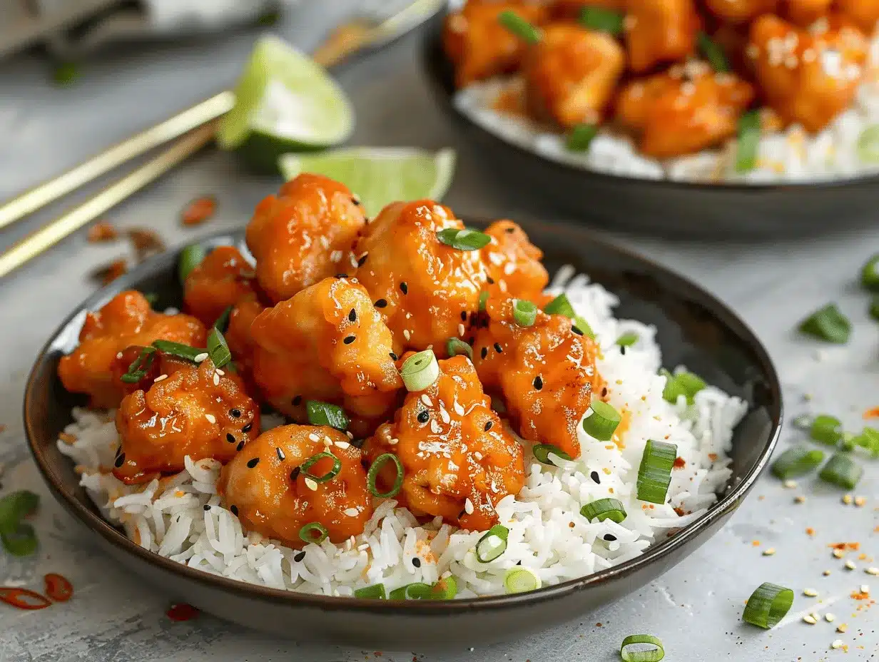 air fryer bang bang chicken bites preparation steps