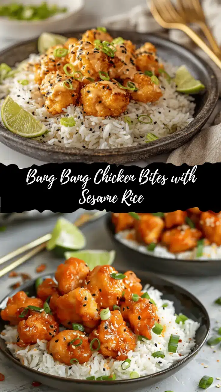 air fryer bang bang chicken bites recipe