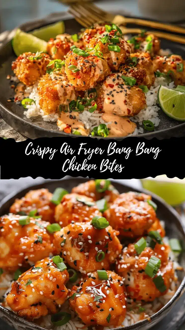 air fryer Bang Bang chicken bites recipe