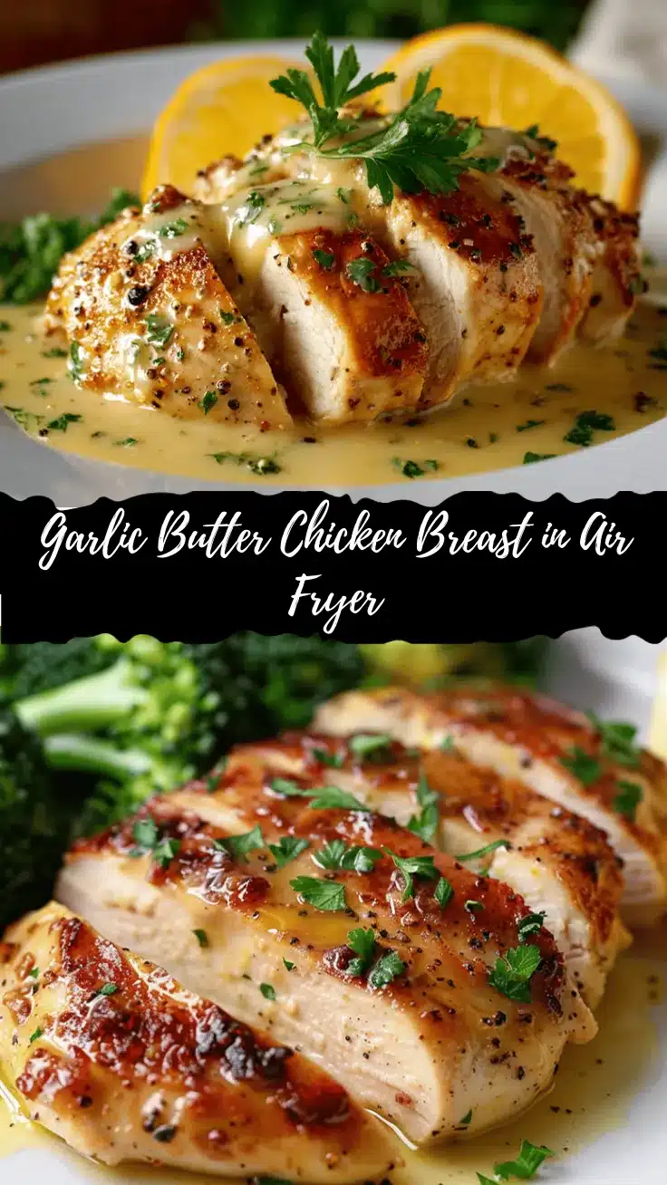 air fryer garlic butter chicken breast recipe