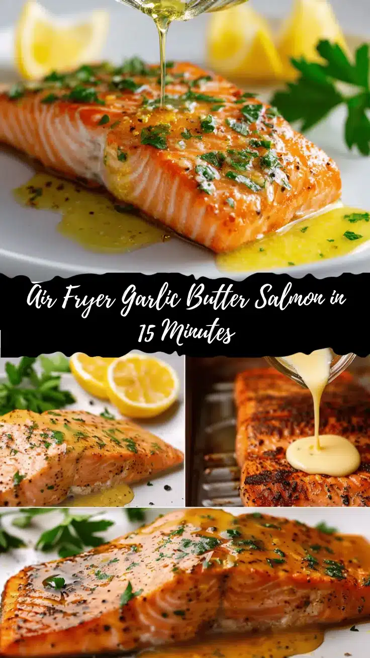 air fryer garlic butter salmon recipe