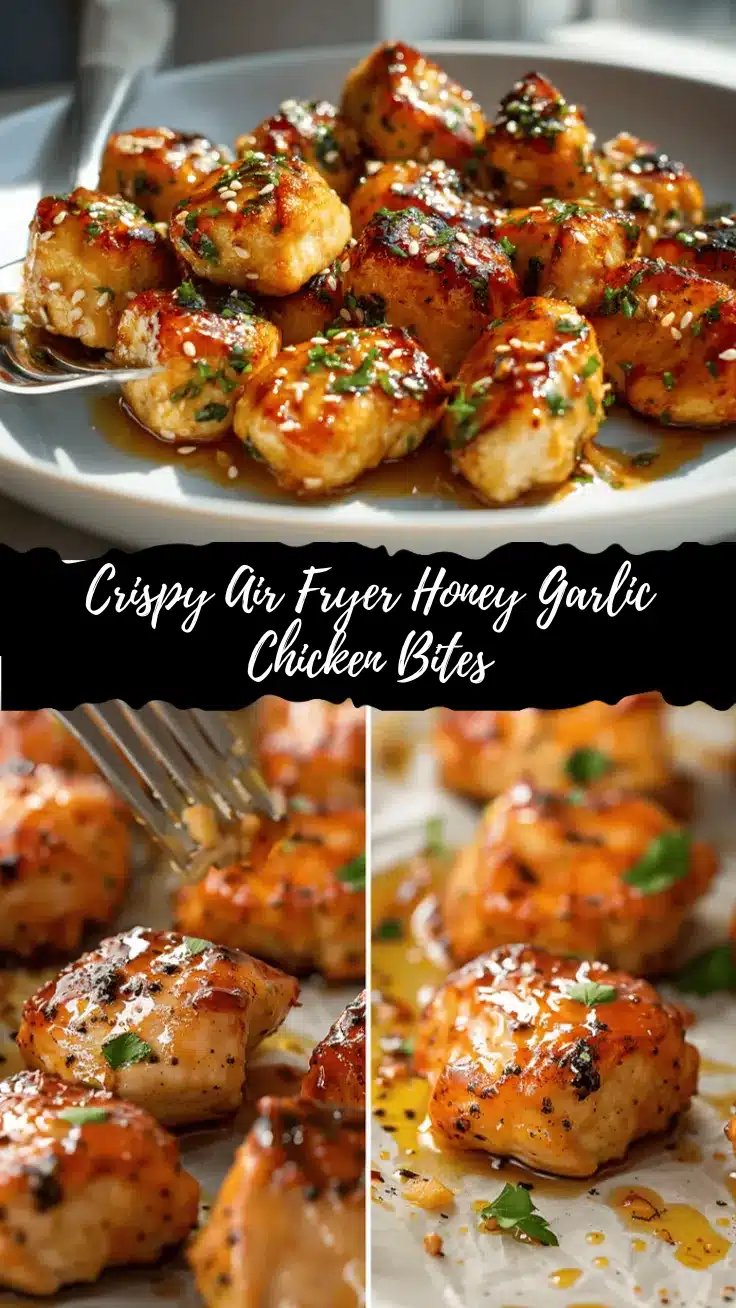 air fryer honey garlic chicken bites recipe