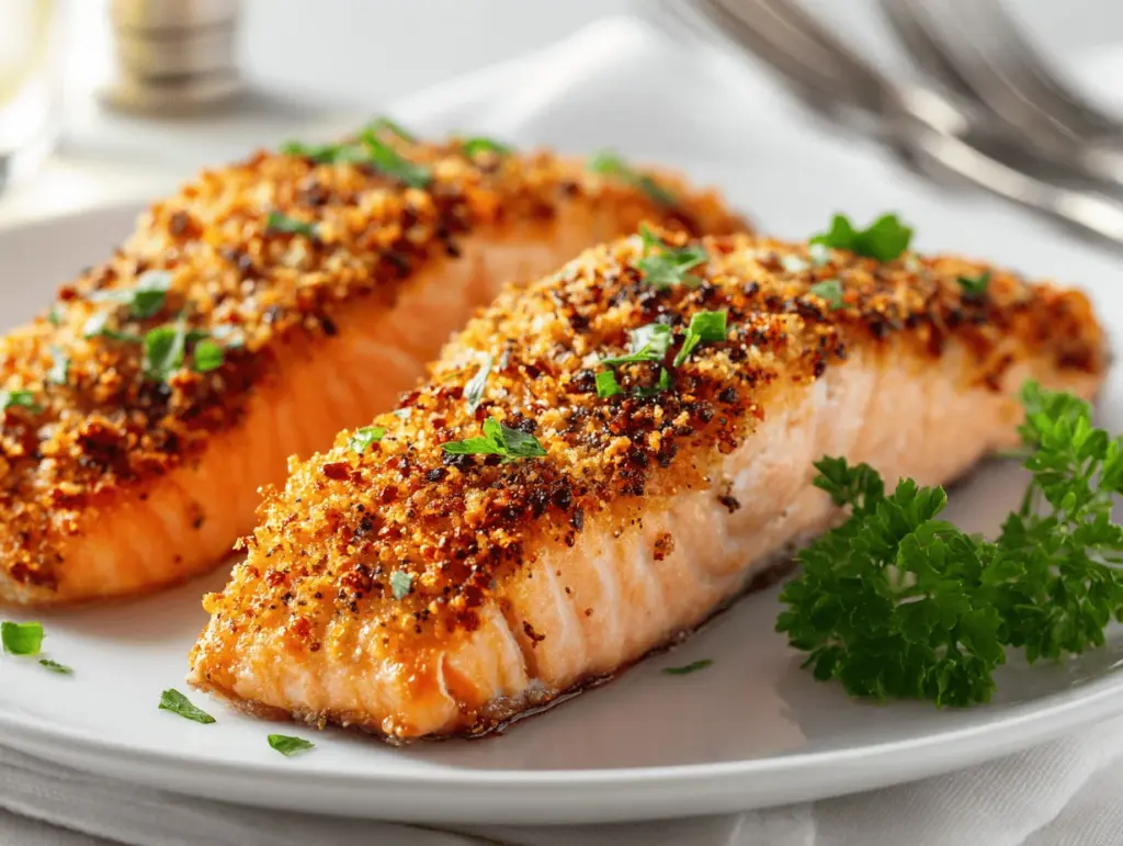 air fryer salmon - featured image