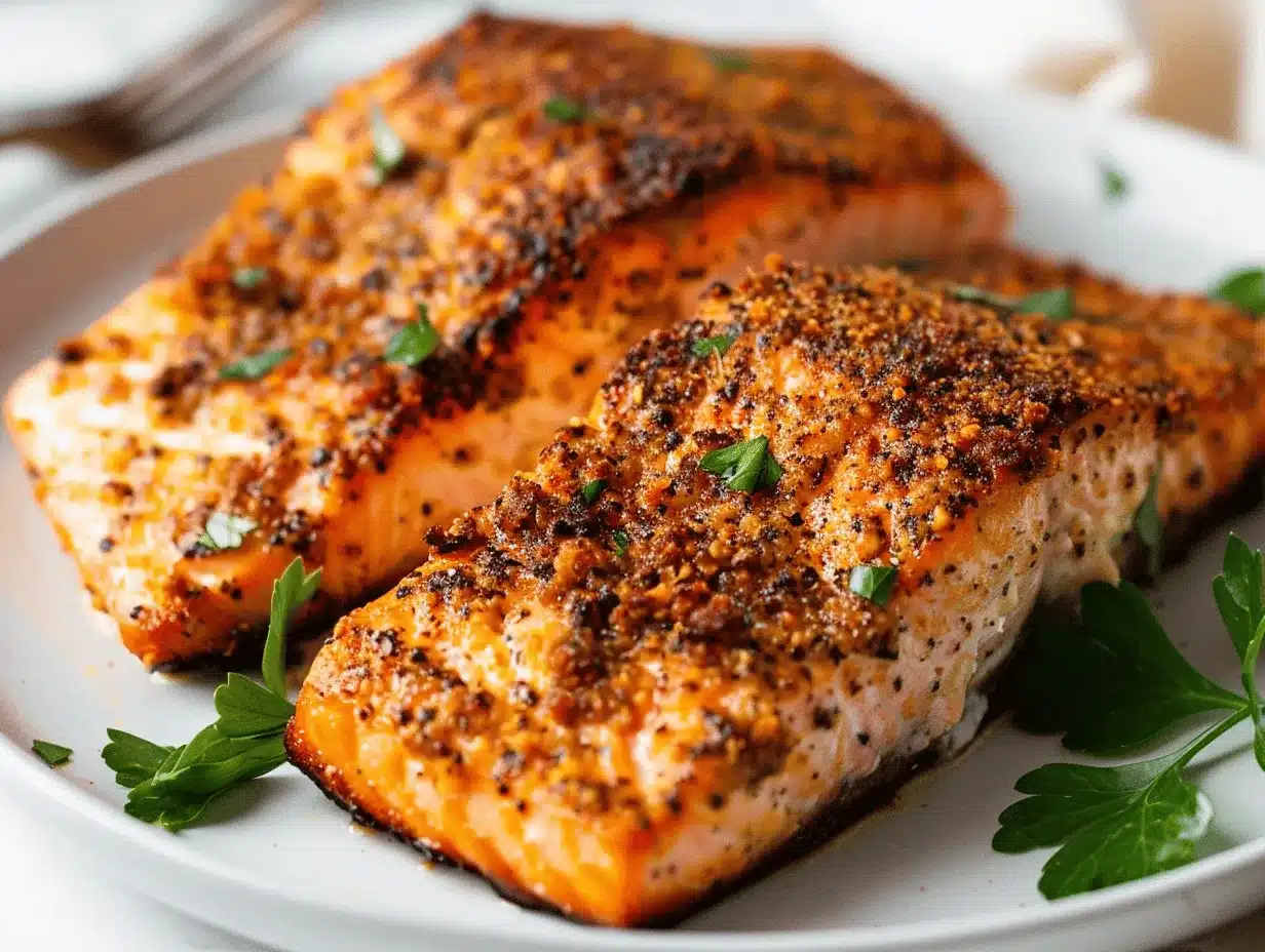 air fryer salmon preparation steps