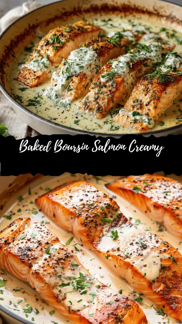 baked Boursin salmon recipe