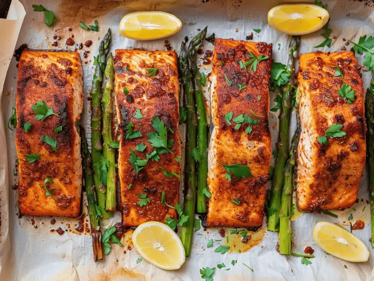 baked Cajun salmon preparation steps