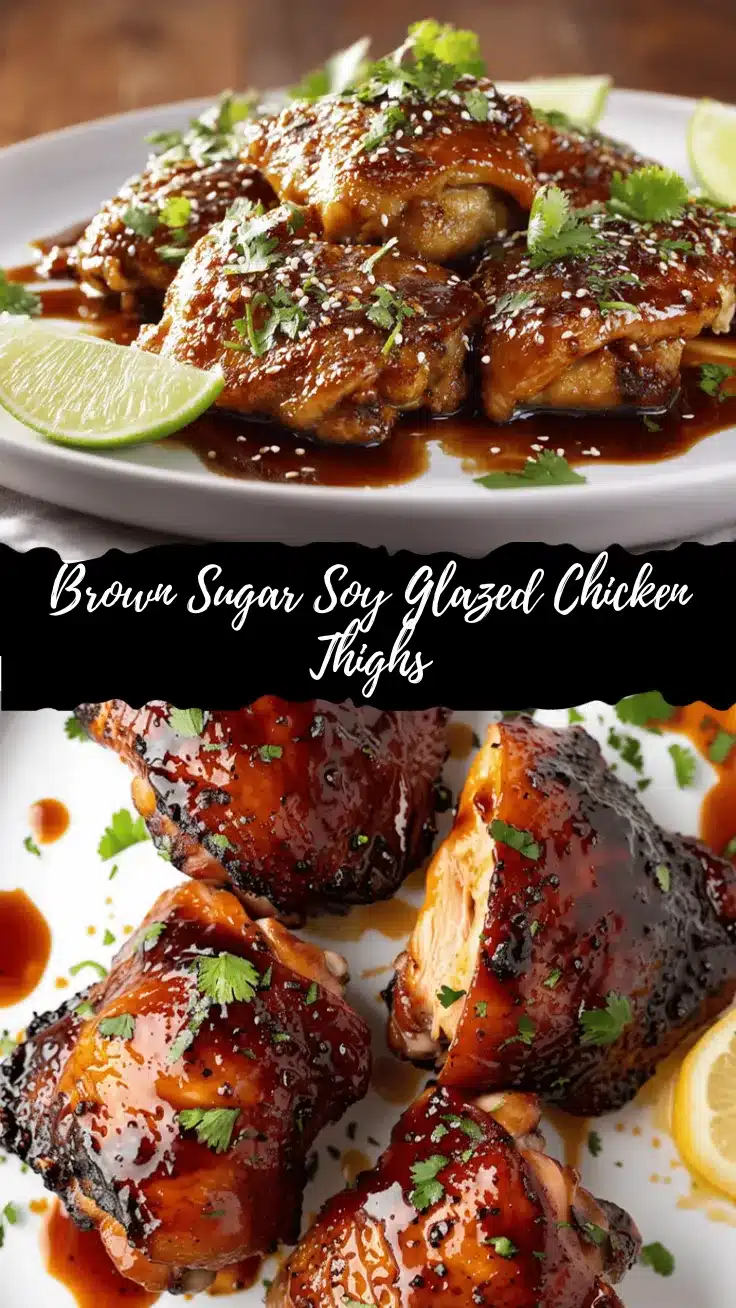 brown sugar soy glazed chicken thighs recipe