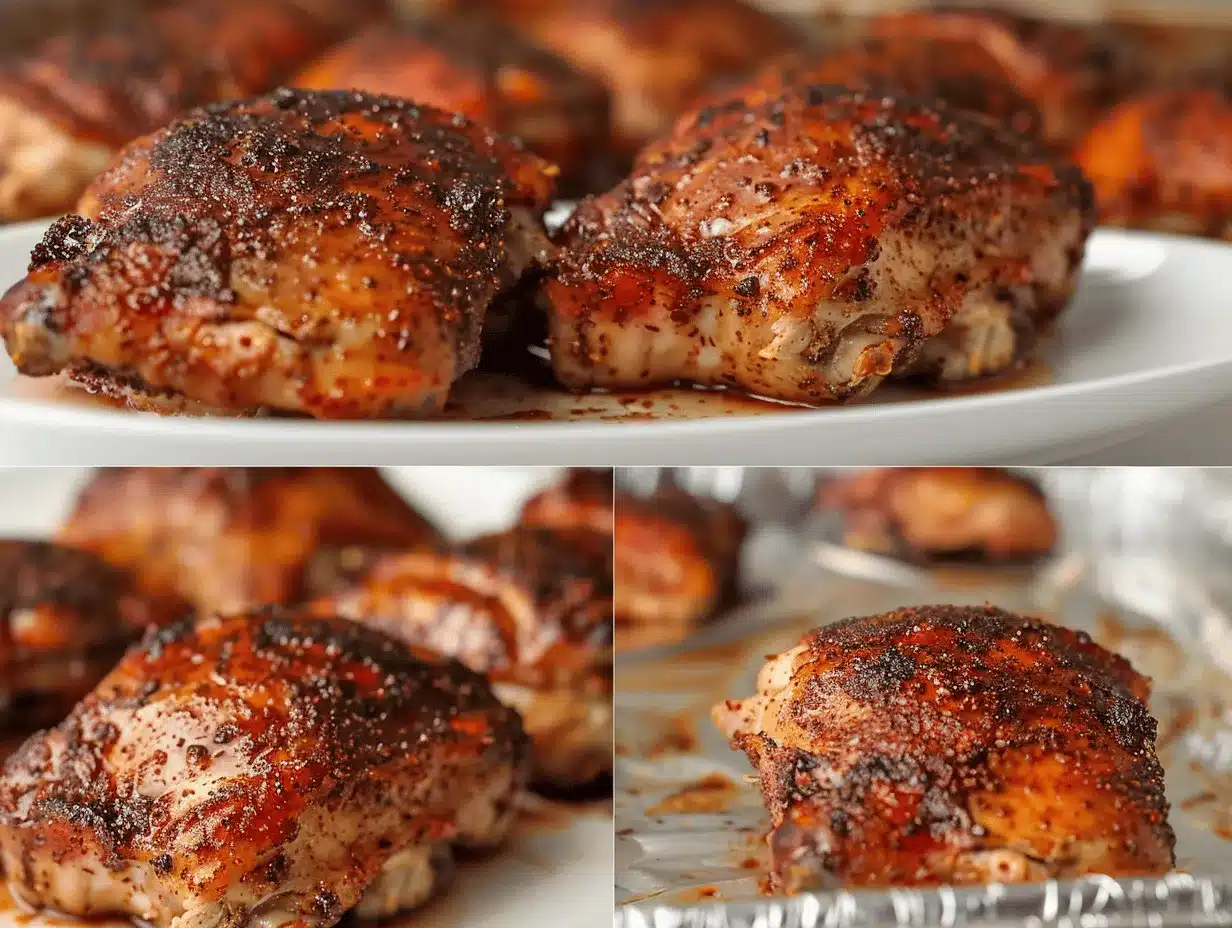 Cajun Brown Sugar Chicken Thighs preparation steps