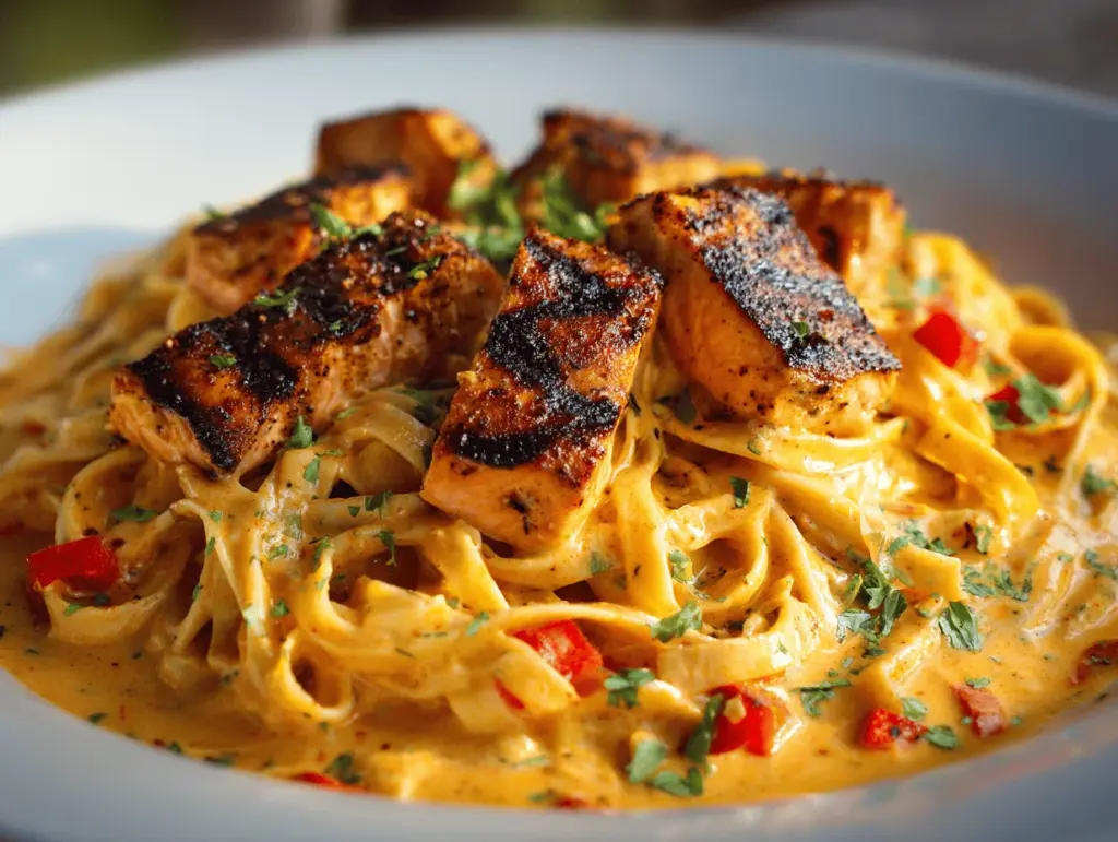 Cajun salmon pasta - featured image