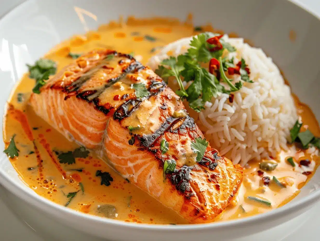 coconut salmon curry preparation steps