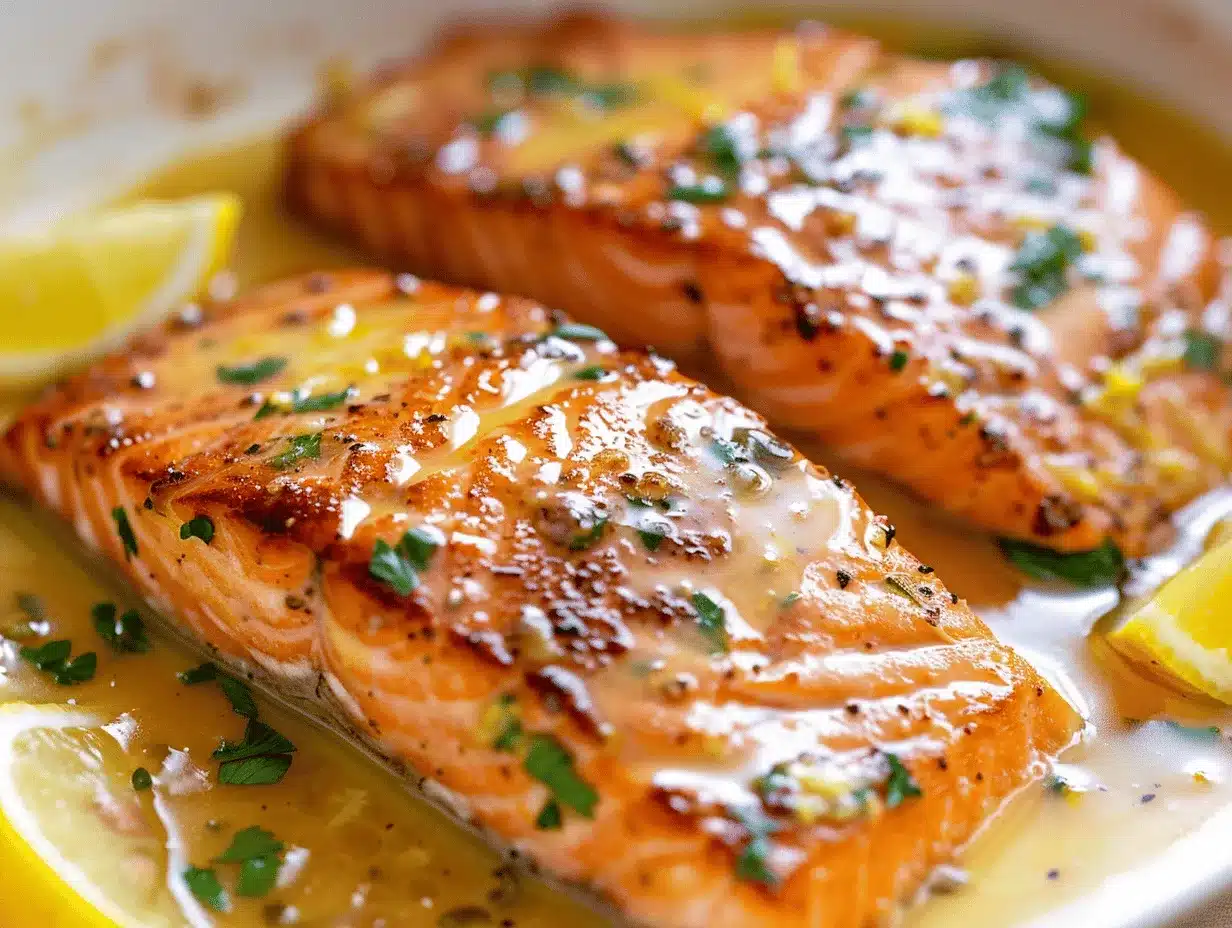 creamy lemon butter salmon preparation steps