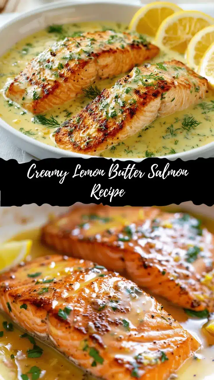 creamy lemon butter salmon recipe