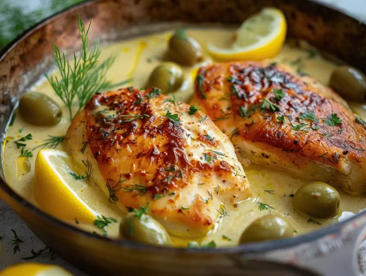 creamy lemon herb chicken skillet preparation steps