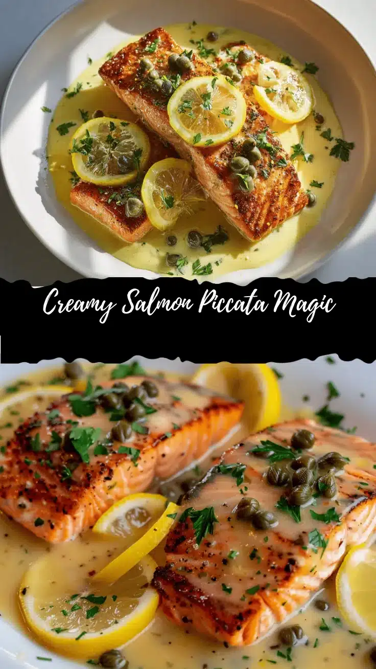 creamy salmon piccata recipe