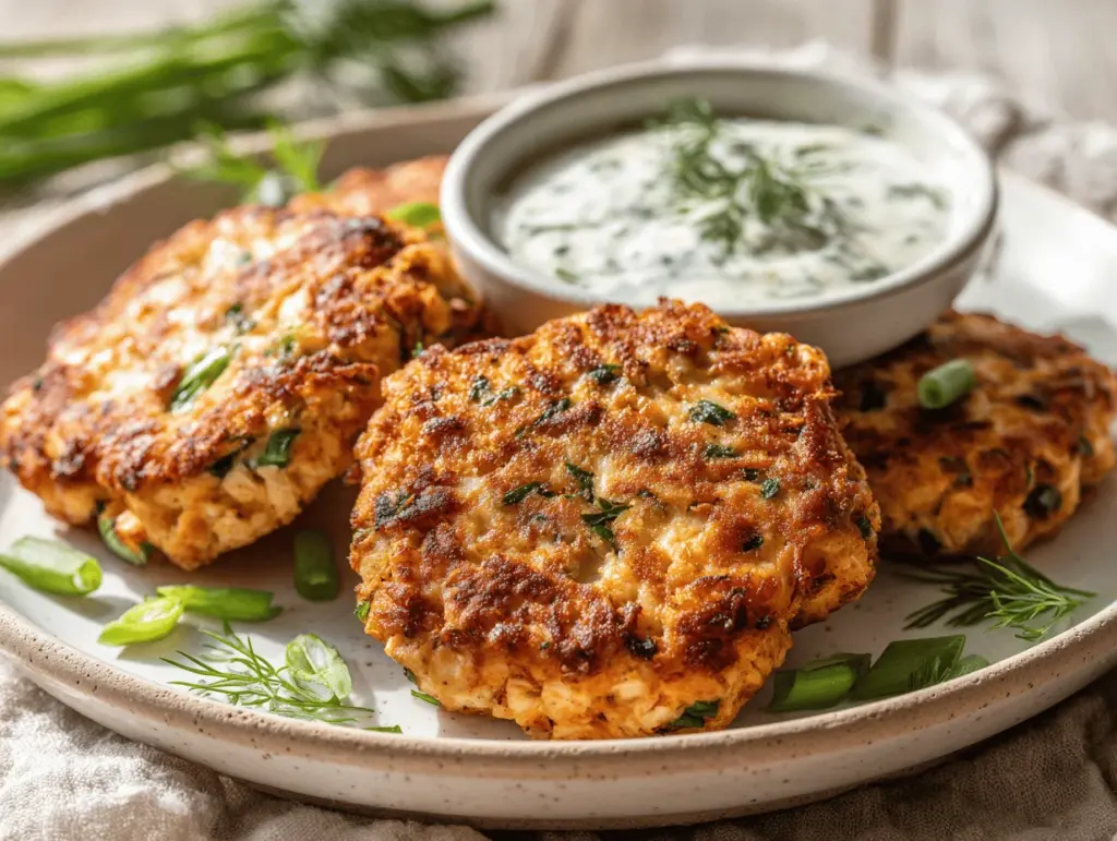 crispy cheddar ranch chicken patties - featured image