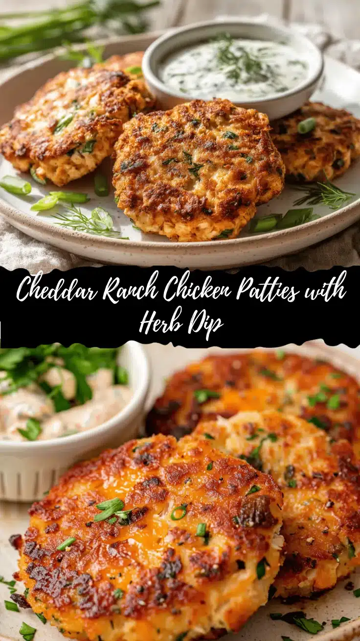 crispy cheddar ranch chicken patties recipe