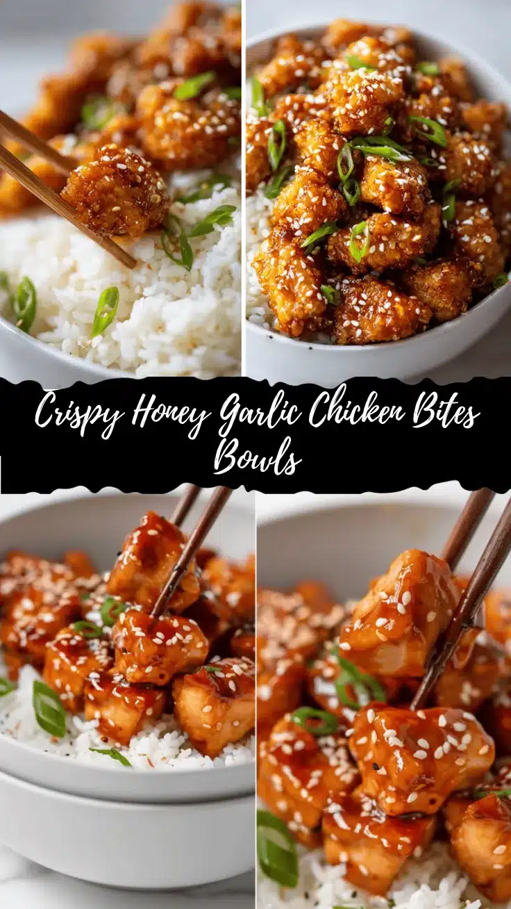 crispy honey garlic chicken bites recipe