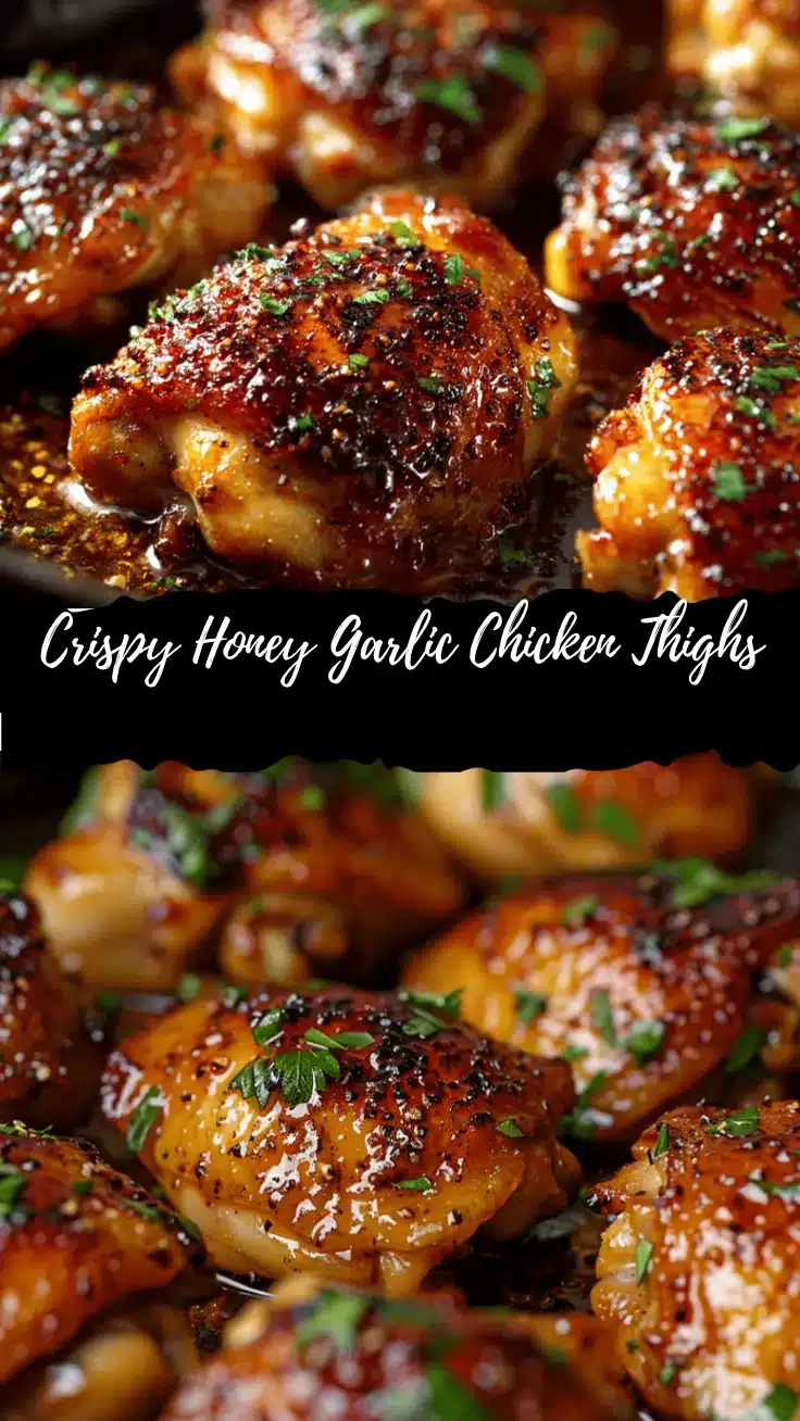 crispy honey garlic chicken thighs recipe