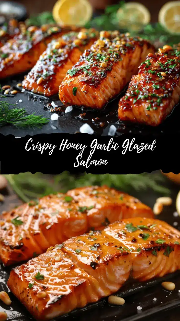 crispy honey garlic glazed salmon recipe