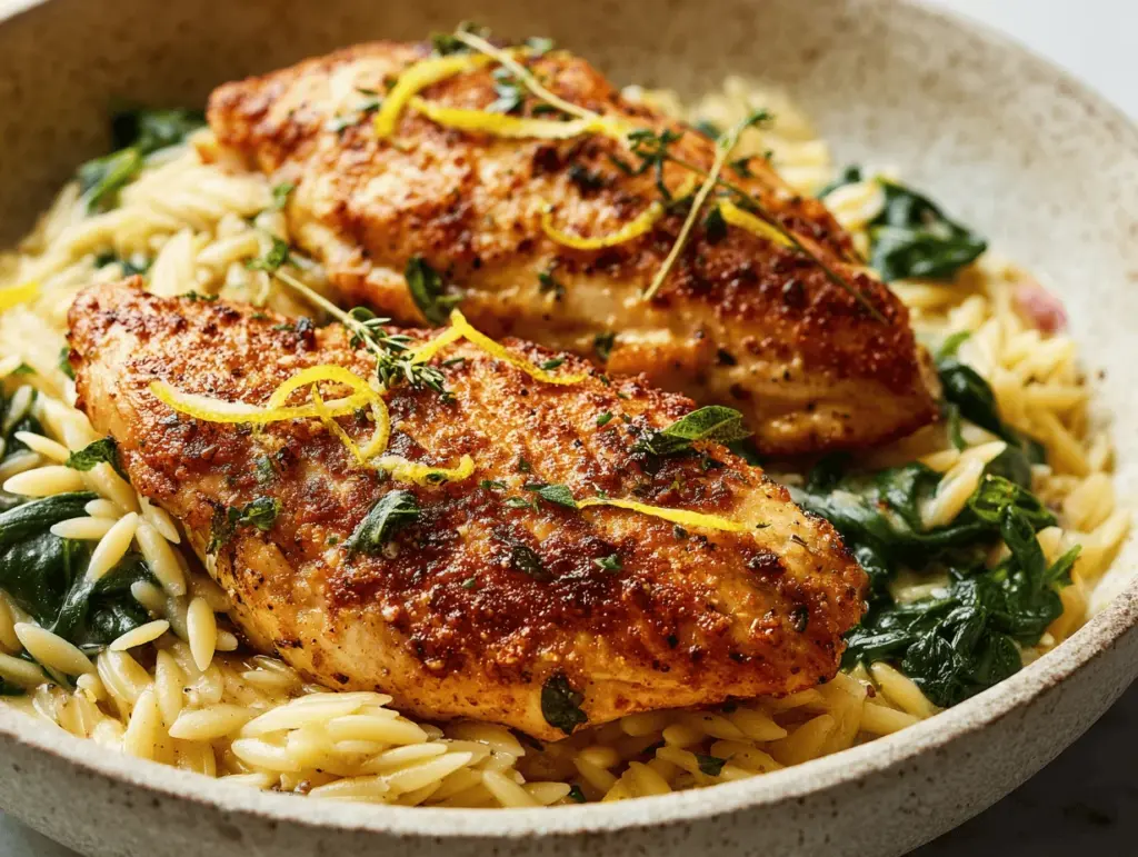 crispy lemon herb chicken - featured image