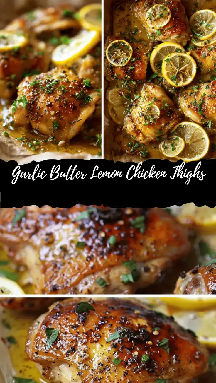 garlic butter lemon chicken thighs recipe