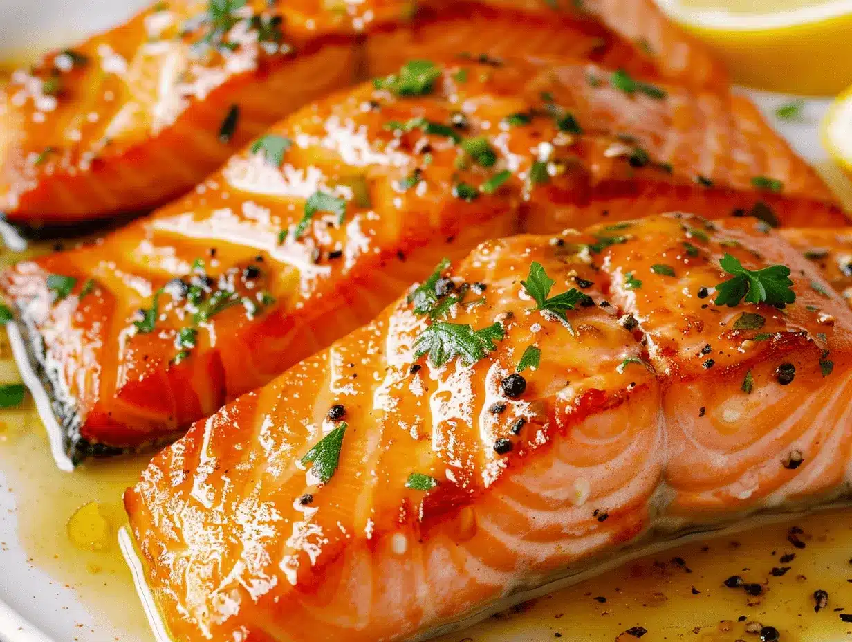 garlic butter salmon preparation steps