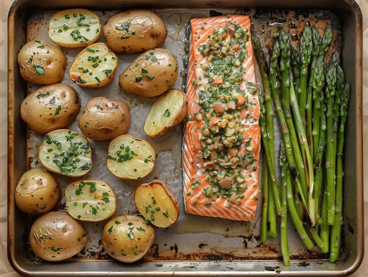 garlic butter salmon preparation steps