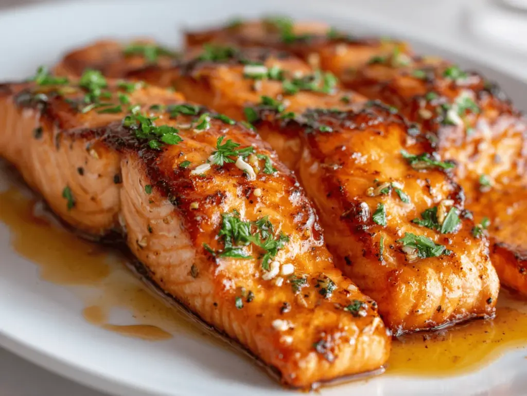 honey baked salmon - featured image