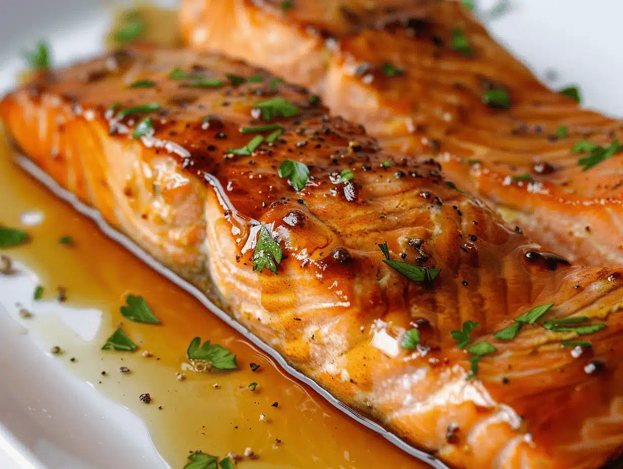 honey baked salmon preparation steps