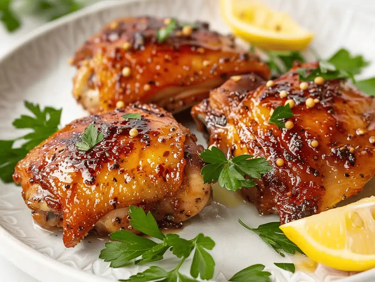 honey garlic air fryer chicken thighs preparation steps