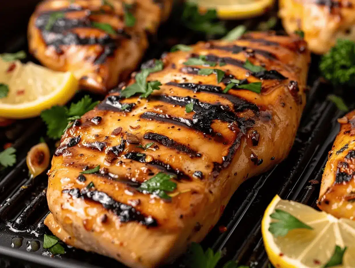 honey garlic grilled chicken preparation steps