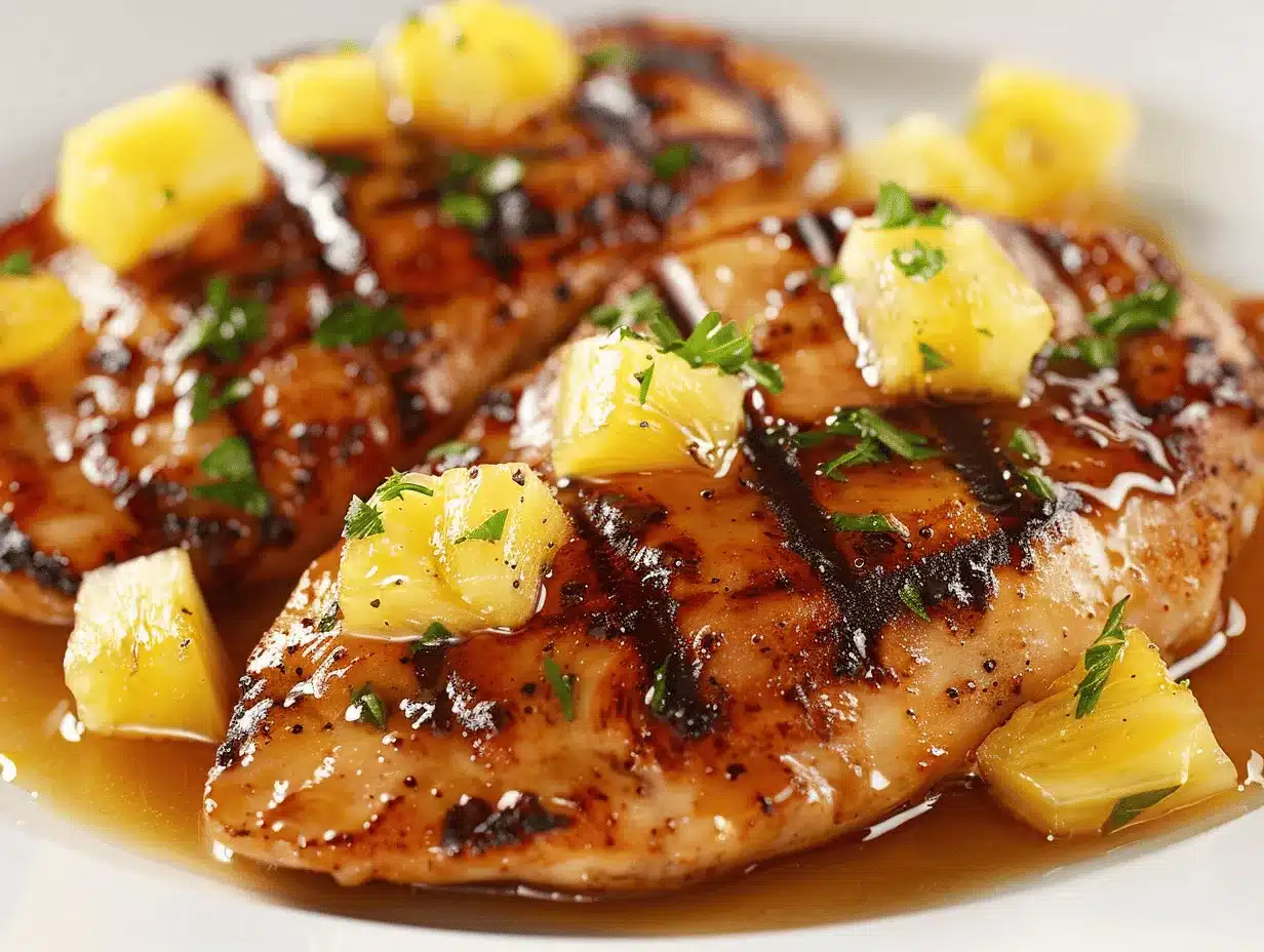 honey pineapple glazed chicken preparation steps