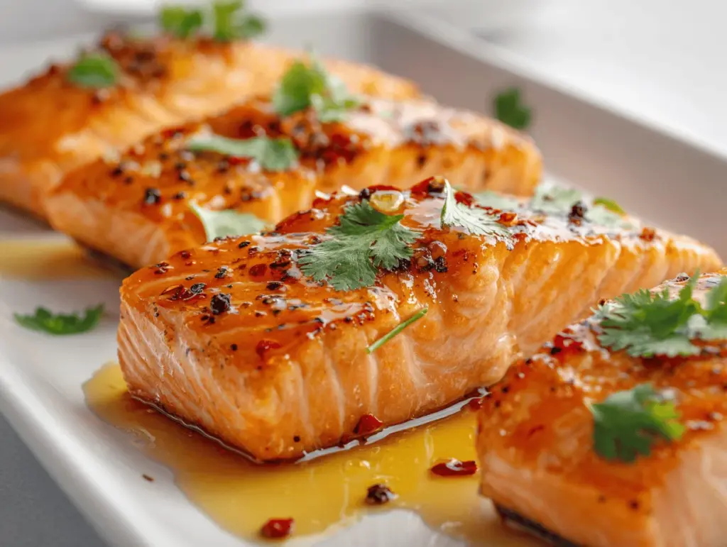 hot honey salmon - featured image