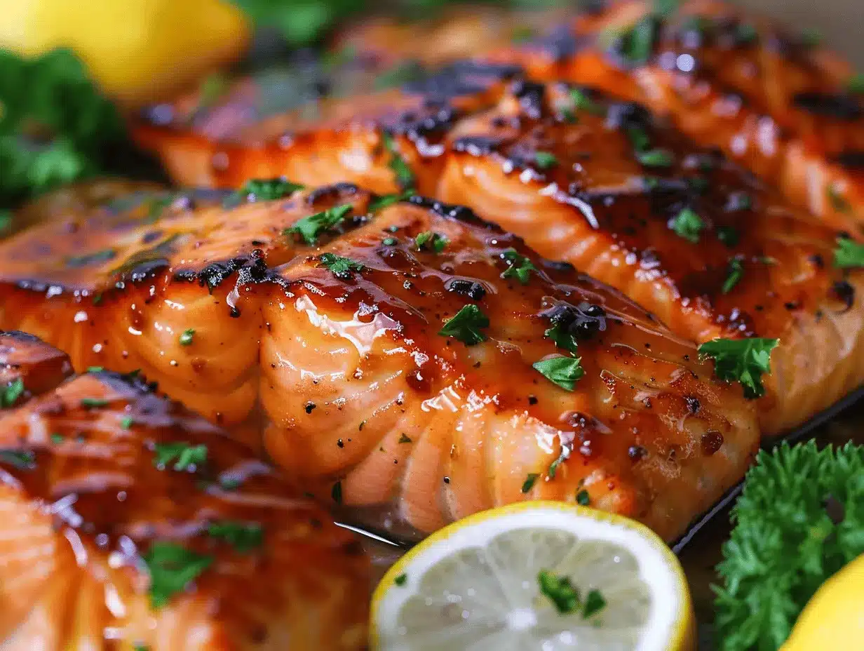maple dijon glazed baked salmon preparation steps