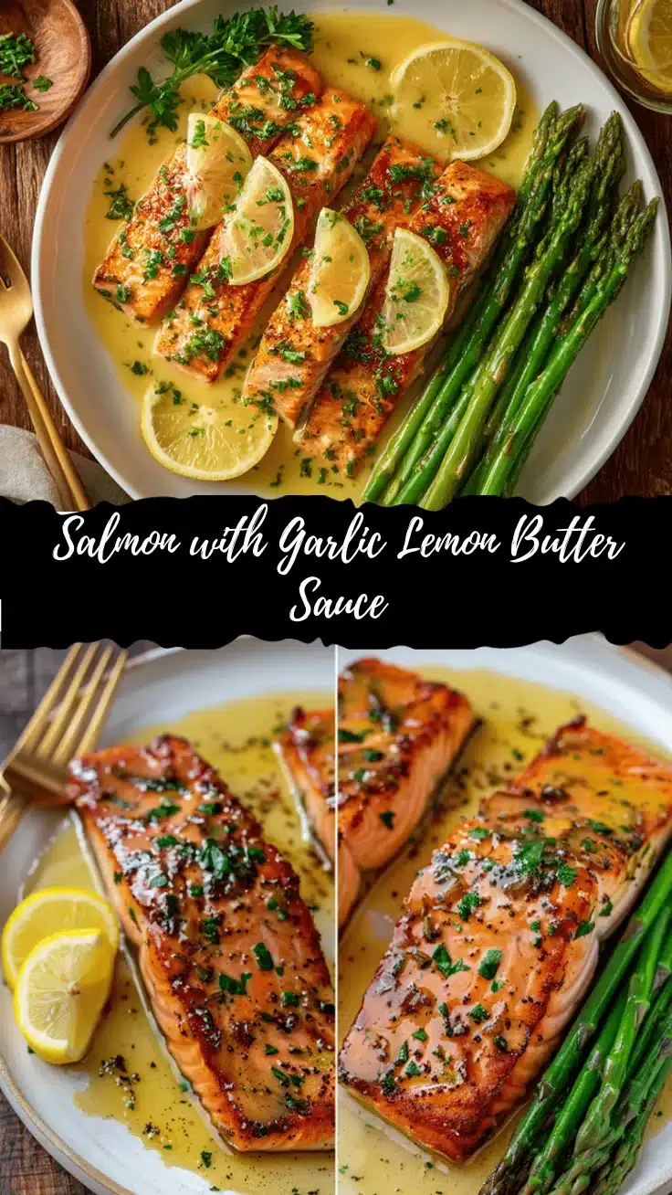 salmon with garlic lemon butter sauce recipe