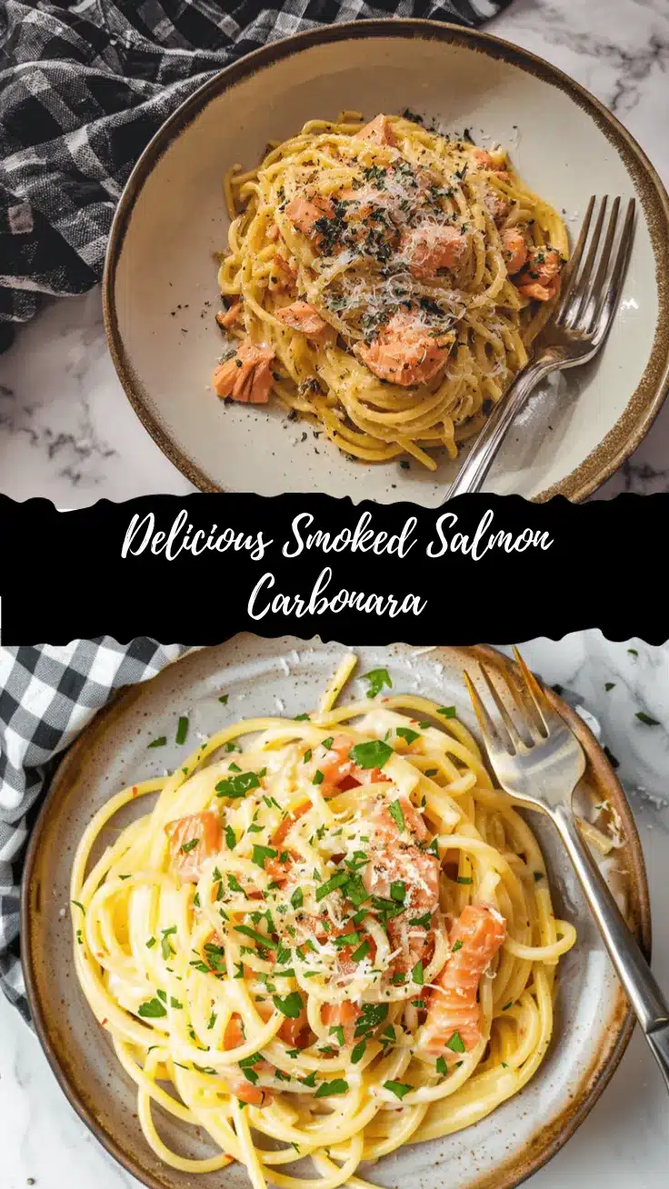 smoked salmon carbonara recipe