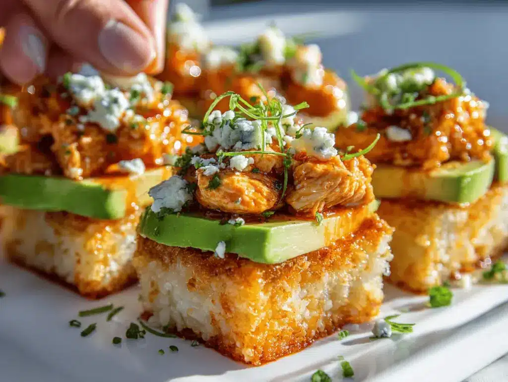 spicy crispy rice bites - featured image