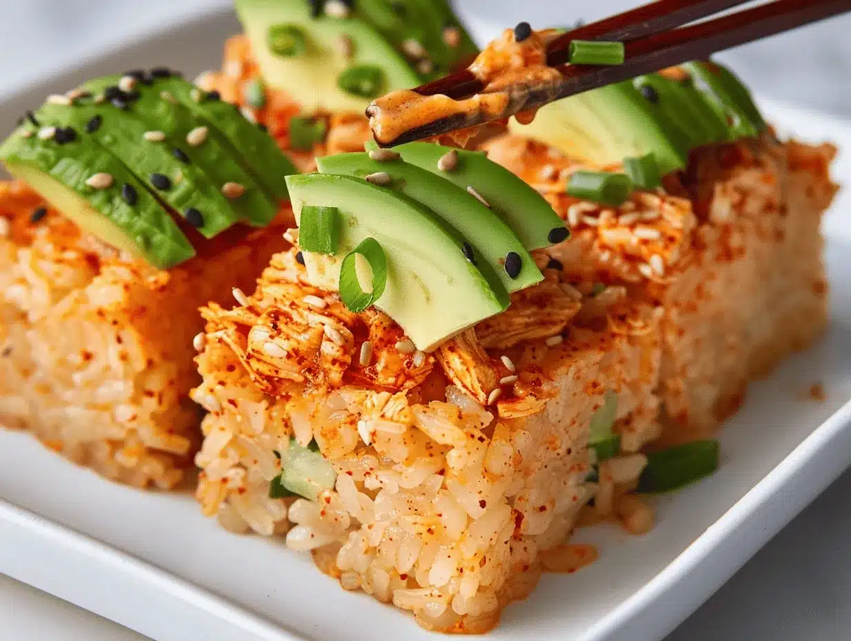 spicy crispy rice bites preparation steps