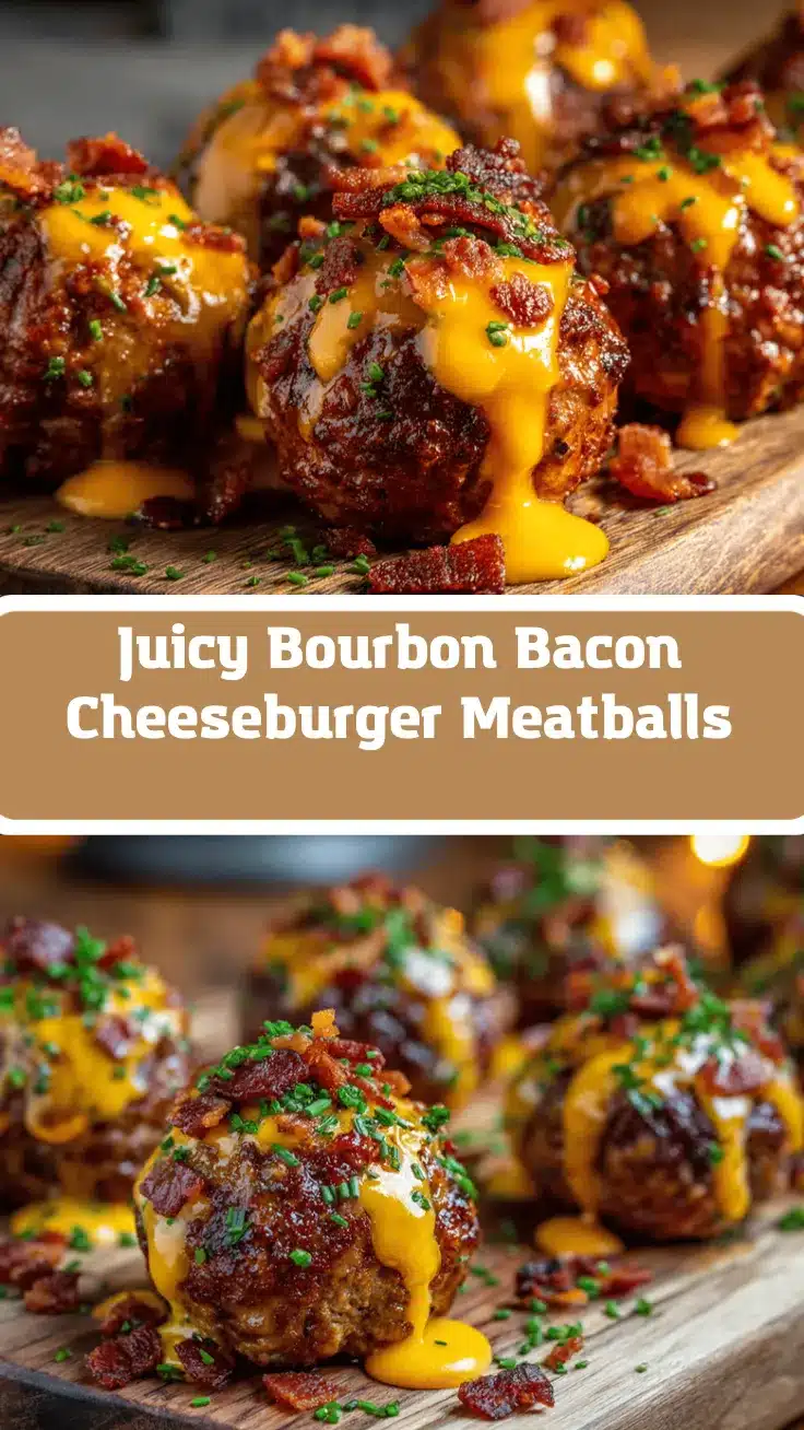 bourbon bacon cheeseburger meatballs recipe