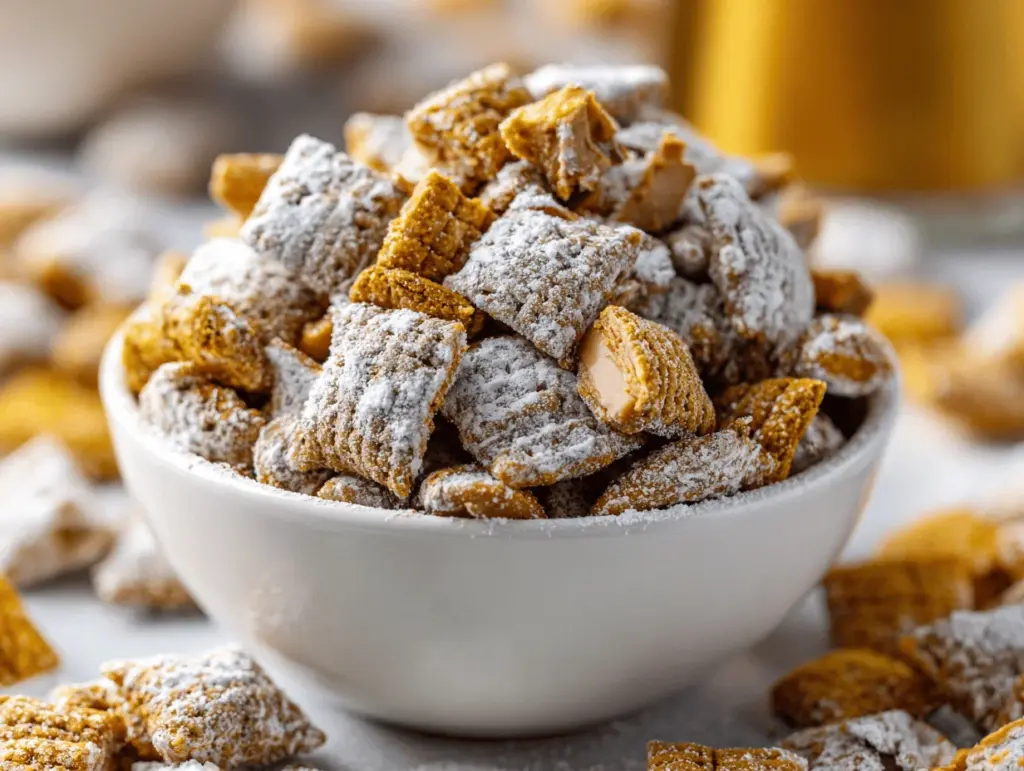 Butterfinger Puppy Chow Snack Mix - featured image
