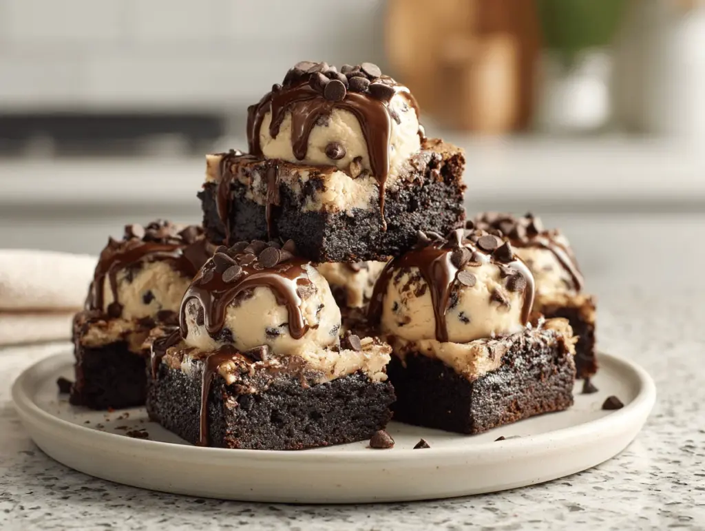 chocolate chip brownie bombs - featured image