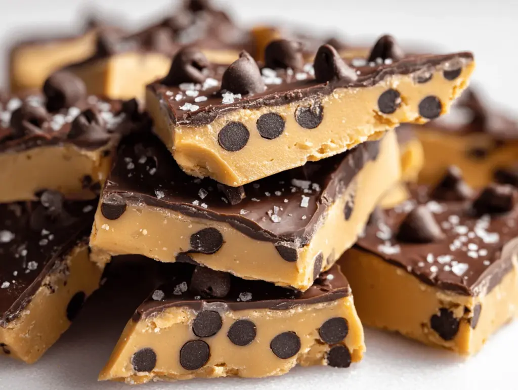 cookie dough bark - featured image