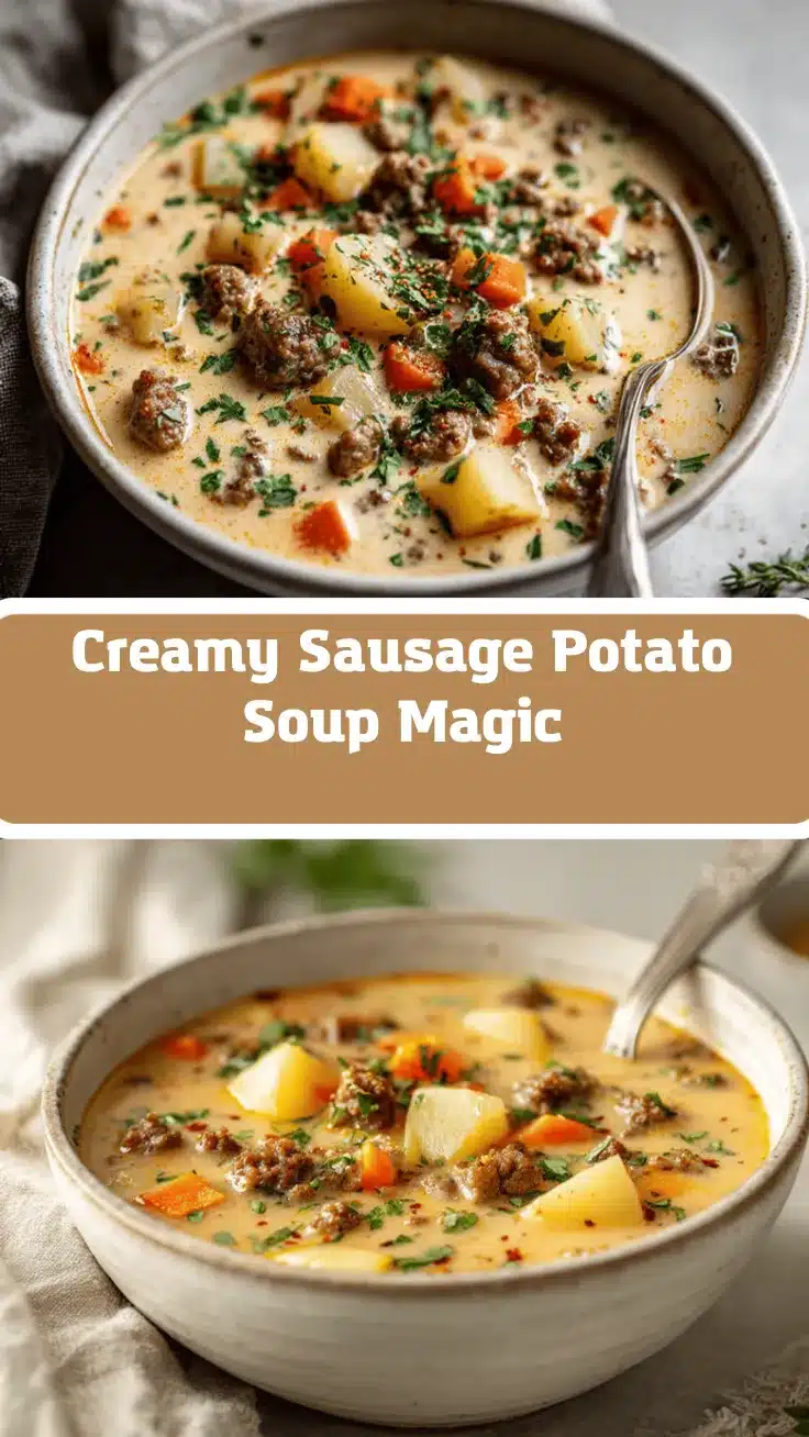 creamy sausage potato soup recipe