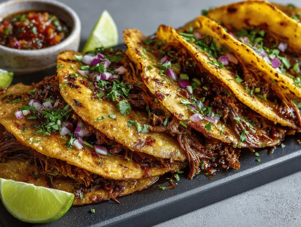 crock pot birria tacos - featured image