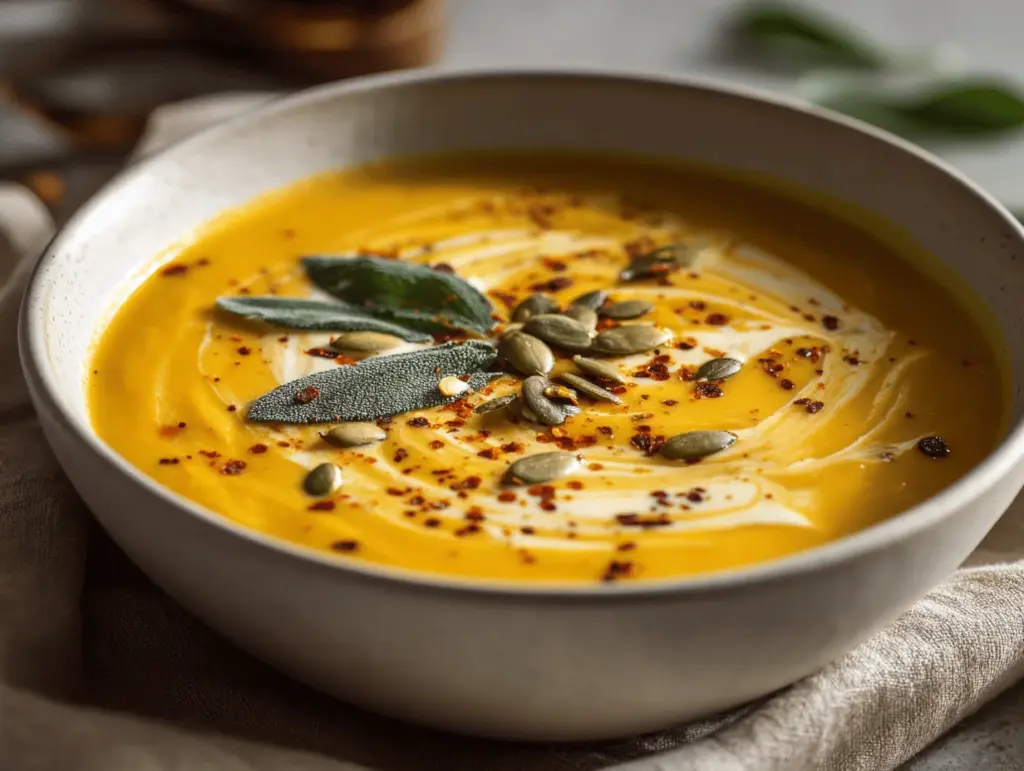 crockpot butternut squash soup - featured image