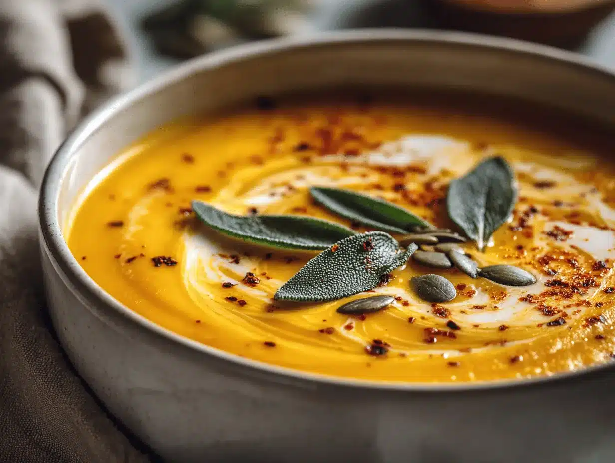 crockpot butternut squash soup preparation steps