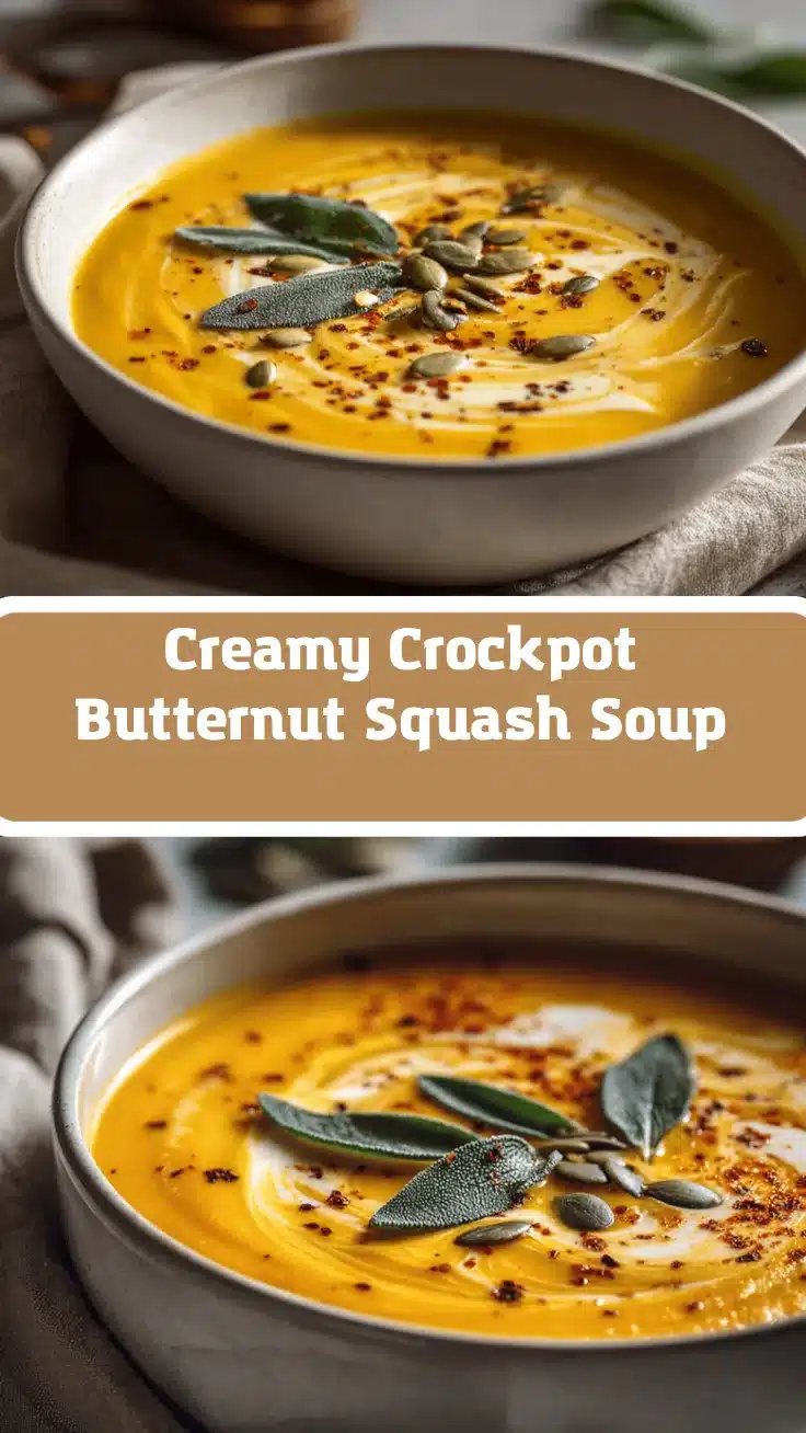crockpot butternut squash soup recipe