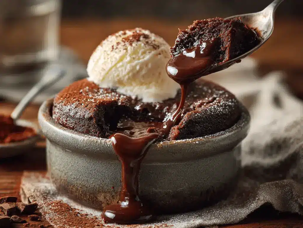 crockpot chocolate lava cake - featured image