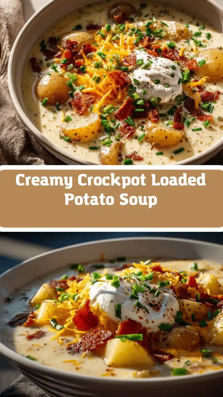 crockpot loaded potato soup recipe
