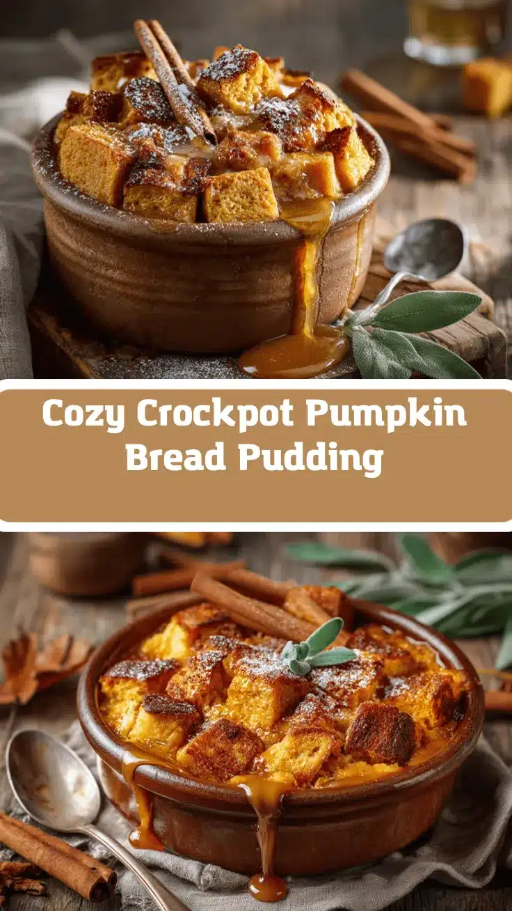 crockpot pumpkin bread pudding recipe